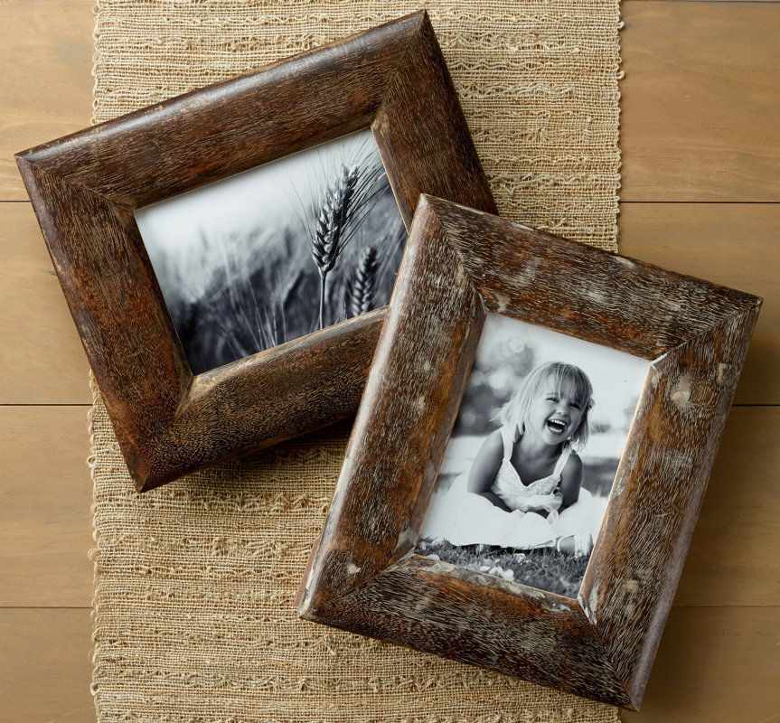 Kindwer Rustic Wood Picture Frame & Reviews Wayfair